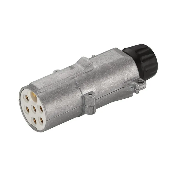 Plug 7 pin DIN/ISO 3731 blade terminal metal  8JA003832011 Hella
