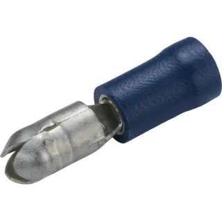 Bullet connector male, blue, 1.5-2.5mm² 5mm Series A, blister (100x),   8KW044025003 Hella