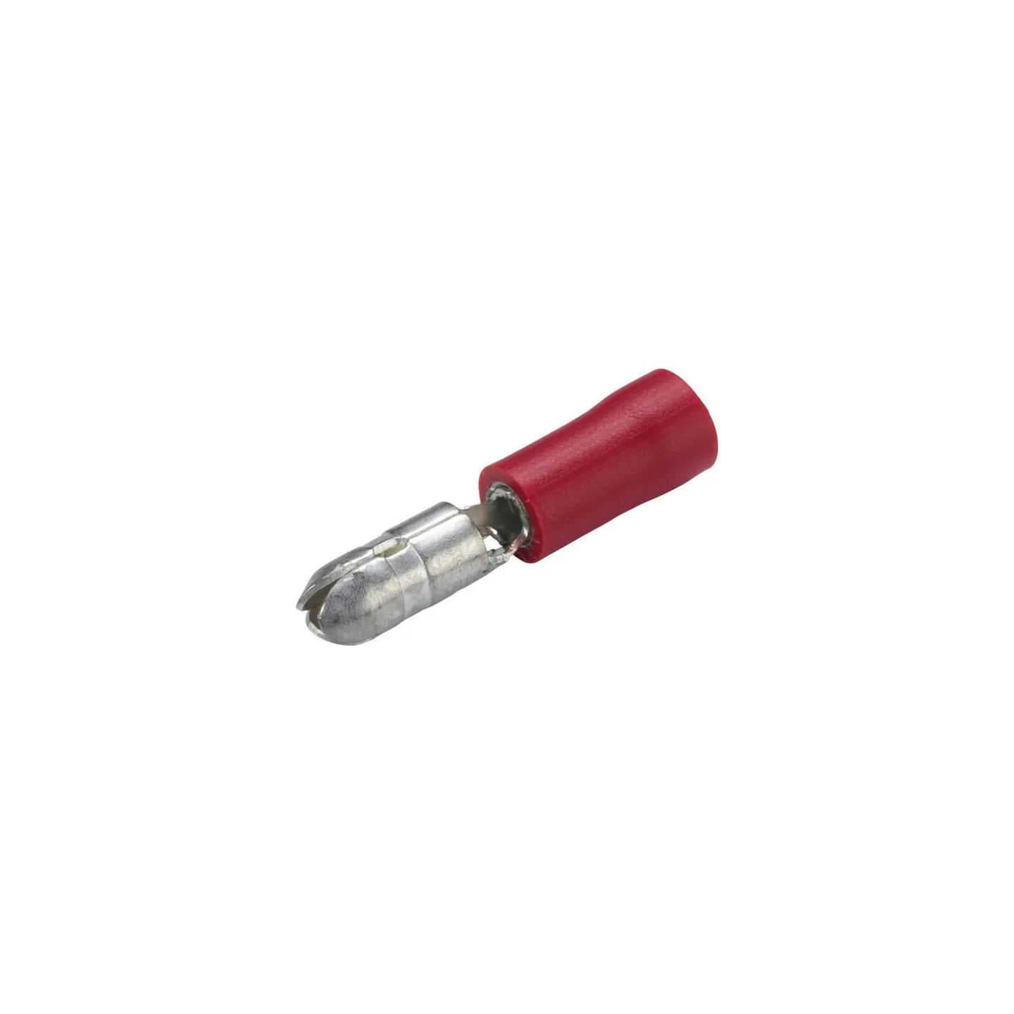 Bullet connector male, red, 0.5-1mm² 4mm, blister (100x),   8KW044040003 Hella