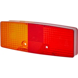 Light lens, amber/red, rectangular rear/left   9EL118700001 Hella