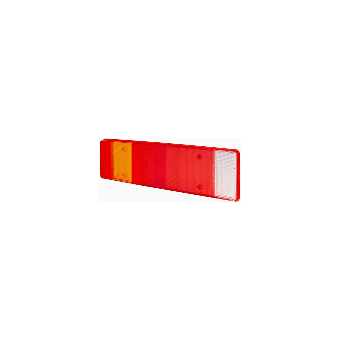 Light lens, red/transparent/amber, rectangular 468x134x30mm LH/RH/rear   9EL152889001 Hella