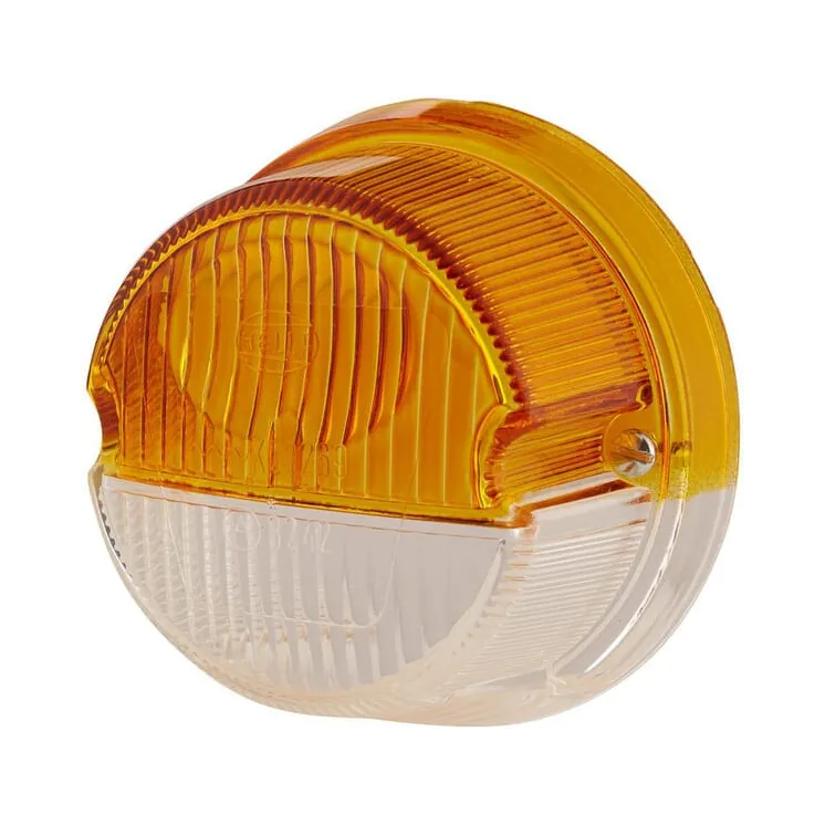 Light lens, amber/transparent, round LH/RH   9EL088538001 Hella