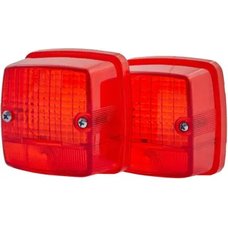 Light lens, red, square LH/RH/rear   9EL115003035 Hella