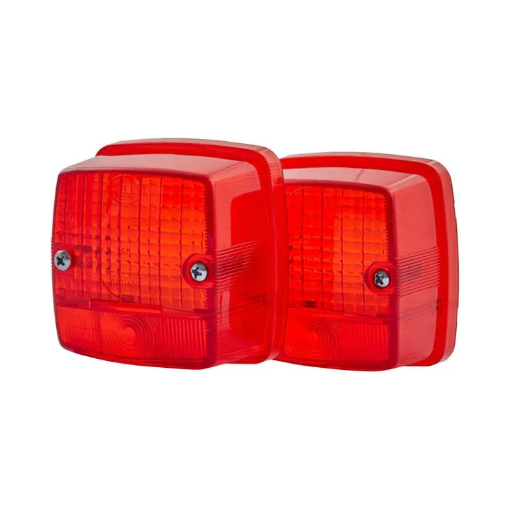 Light lens, red, square LH/RH/rear   9EL115003035 Hella