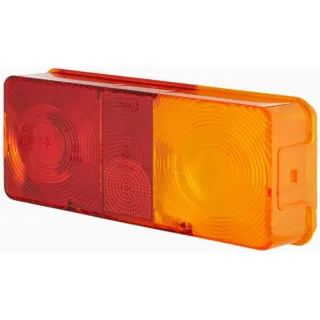 Light lens, amber/red, rectangular rear/right   9EL112741001 Hella