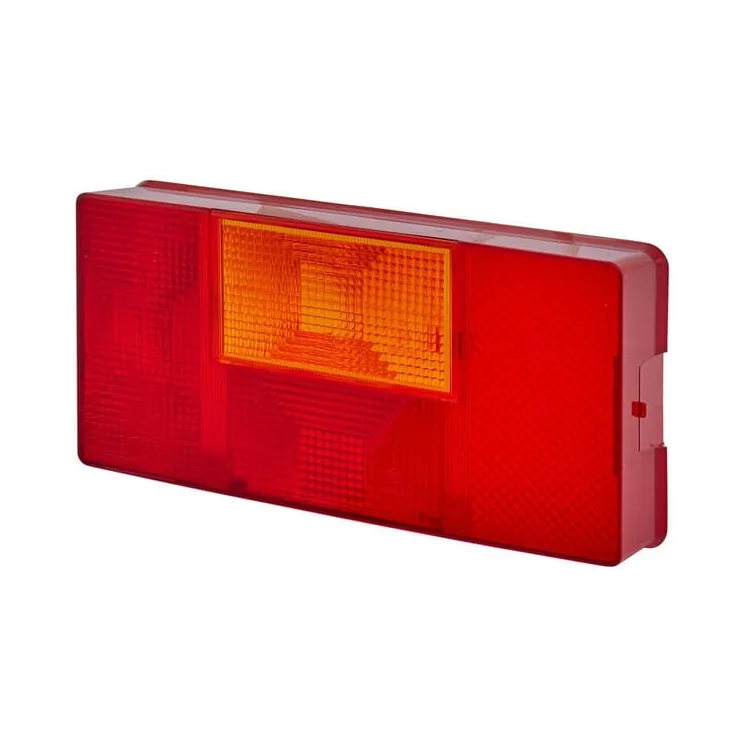 Light lens, amber/red, rectangular rear/left   9EL136819011 Hella