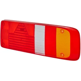 Light lens, red/transparent/amber, rectangular rear/right   9EL340829021 Hella