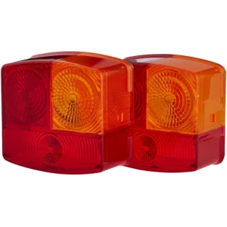 Light lens, red/transparent/amber, square rear/right   9EL134740001 Hella