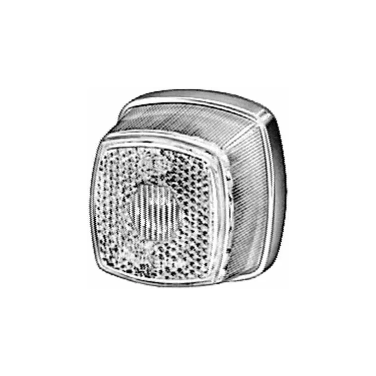 Light lens, transparent, square 62x62mm LH/RH   9EL117334001 Hella