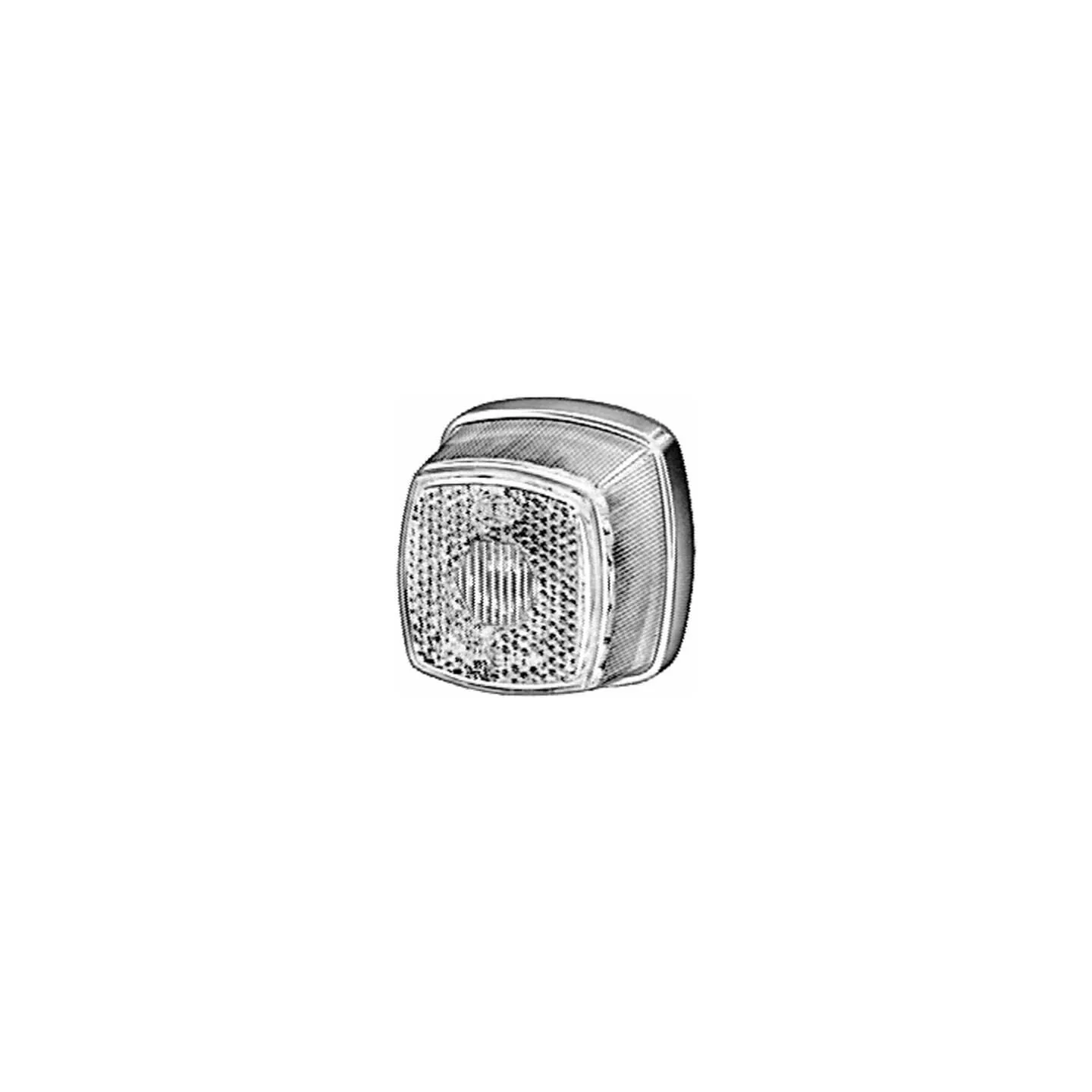 Light lens, transparent, square 62x62mm LH/RH   9EL117334001 Hella