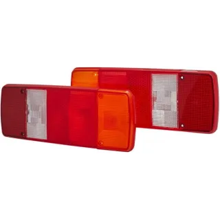 Light lens, red/transparent/amber, rectangular LH/RH/rear   9EL122689051 Hella