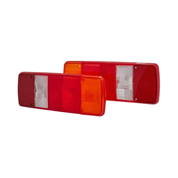 Light lens, red/transparent/amber, rectangular LH/RH/rear   9EL122689051 Hella