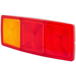 Light lens, red/transparent/amber, rectangular LH/RH/rear   9EL147747001 Hella
