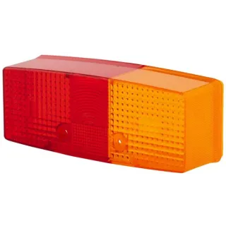 Light lens, red/transparent/amber, rectangular rear/right   9EL997452001 Hella
