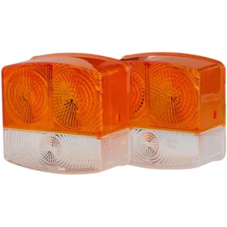 Light lens, amber/transparent, square right   9EL134742021 Hella