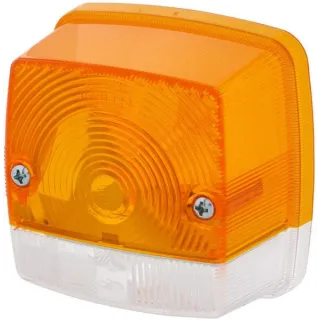 Light lens, amber/transparent, square LH/RH   9EL115003055 Hella