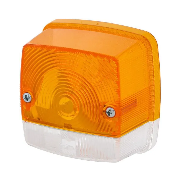 Light lens, amber/transparent, square LH/RH   9EL115003055 Hella