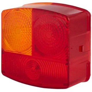 Light lens, amber/red, square rear/left   9EL137307001 Hella