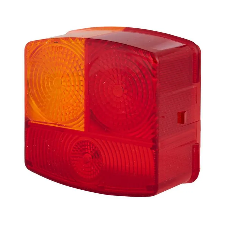 Light lens, amber/red, square rear/left   9EL137307001 Hella