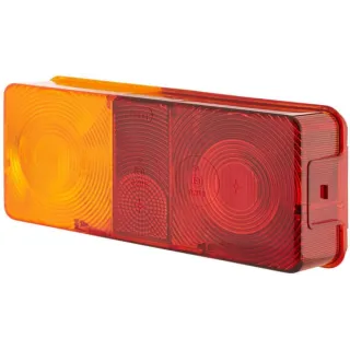 Light lens, amber/red, rectangular rear/left   9EL112743001 Hella