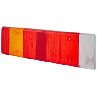 Light lens, red/transparent/amber, rectangular LH/RH/rear   9EL146887001 Hella