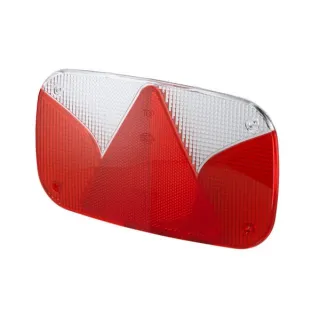 Light lens, amber/red, rectangular 244x138mm rear/left   9EL990632011 Hella