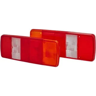 Light lens, red/transparent/amber, rectangular LH/RH/rear   9EL122772001 Hella