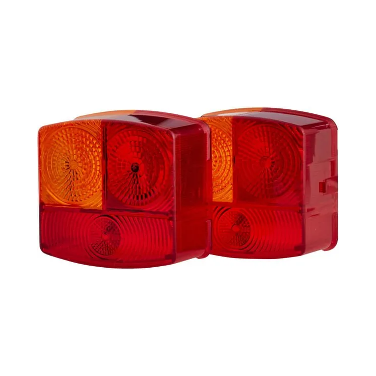 Light lens, red/transparent/amber, square rear/left   9EL134739001 Hella