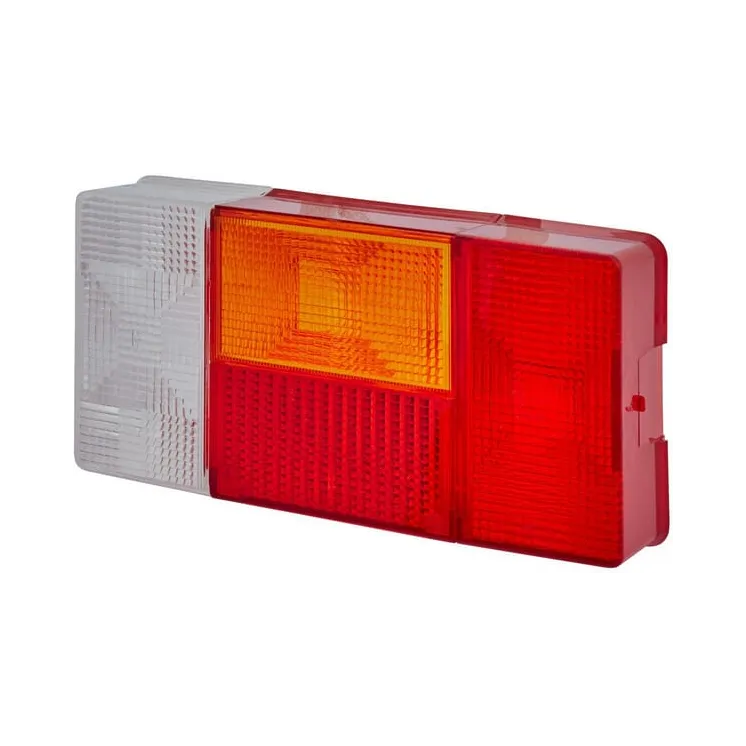Light lens, red/transparent/amber, rectangular right   9EL136825011 Hella