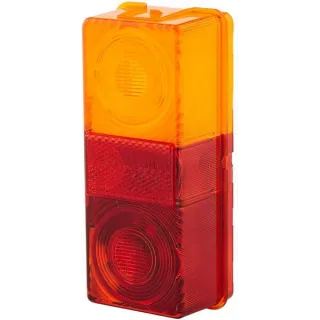 Light lens, amber/red, rectangular LH/RH/rear   9EL997310001 Hella
