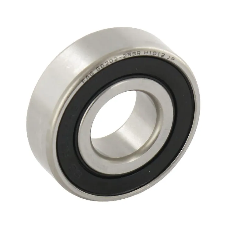 Dziļo rievu lodīšu gultnis 15x35x11mm S62022RS INA/FAG 6202HRJ2RS 6202HTW2RSNYLCAGE