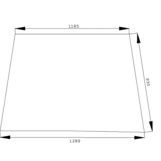 Front window  59117937 Zetor 59117937H