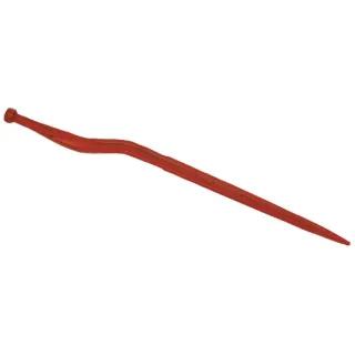 Silage tine, cranked: 58mm star section 36x810mm, pointed tip with M22x1.5mm nut, red,   VN90001363 Vicon 90001363 FT83639