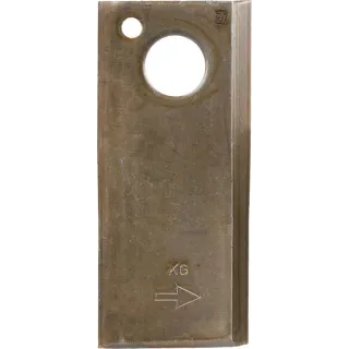 Mower blade LH 107x48x4mm bore 18.50mm Suitable for /PZ 25 pack  VN9936155901 Vicon 90261559 99361559 VN99361559