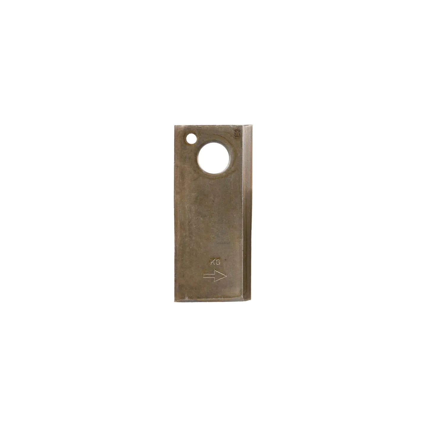 Mower blade LH 107x48x4mm bore 18.50mm Suitable for /PZ 25 pack  VN9936155901 Vicon 90261559 99361559 VN99361559