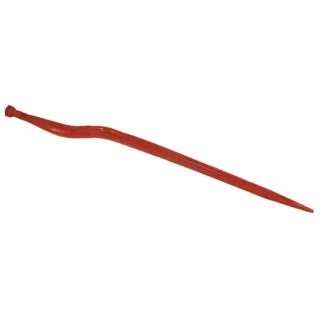 Silage tine, cranked: 58mm double T section 36x880mm, pointed tip with M22x1.5mm nut, red,   VN79130080 Vicon 79130080