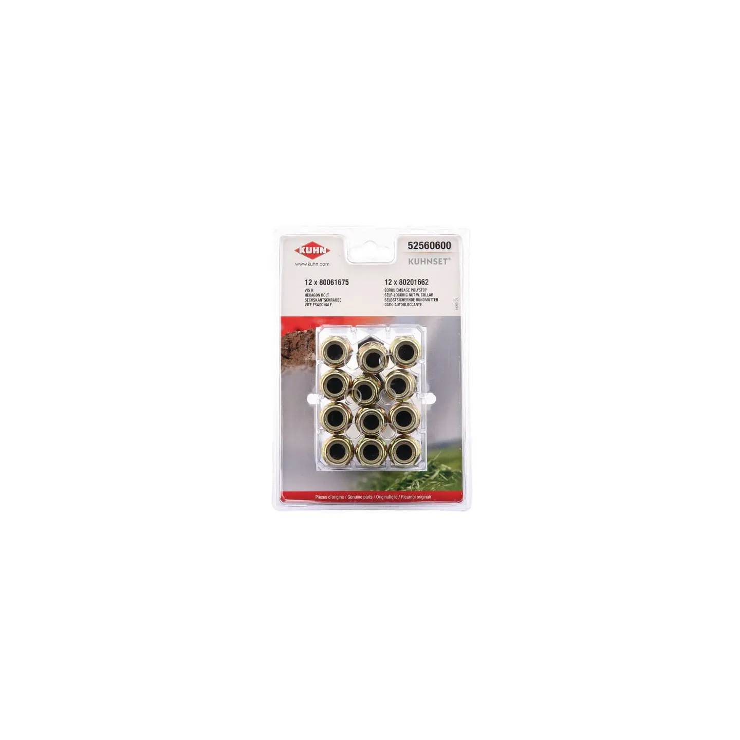 Fiksācijas komplekts (2x12) 52560600 Kuhn