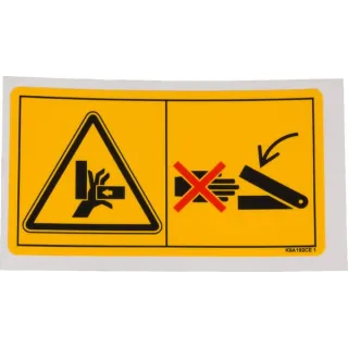 Decal, Hand Crush Danger  59900300 Kuhn