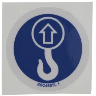 Decal lifting point  K9C455TL Kuhn 09905510