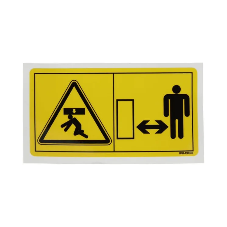 Decal, Body Crushing Danger  K9A194CE Kuhn 59900500