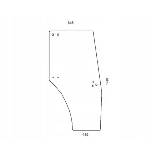 Durvju stikla komplekts 00098821010 SDF 00098821010N