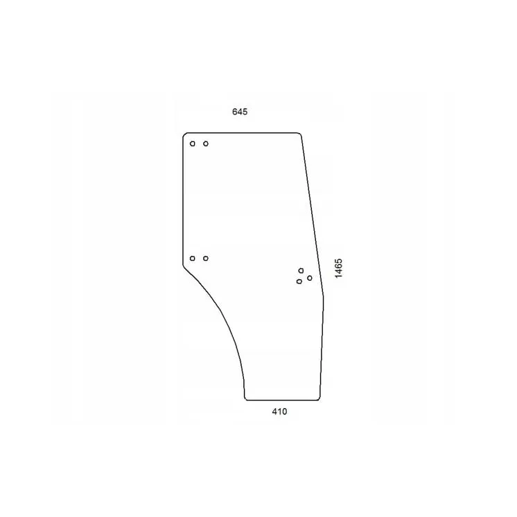 Door Glass Complete  00098821010 SDF 00098821010N