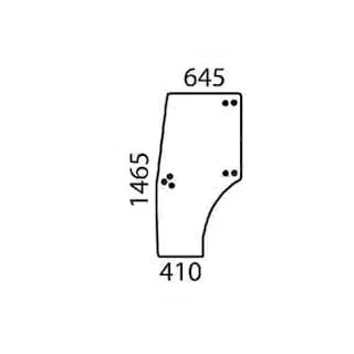 Door glass left  000988200 SDF