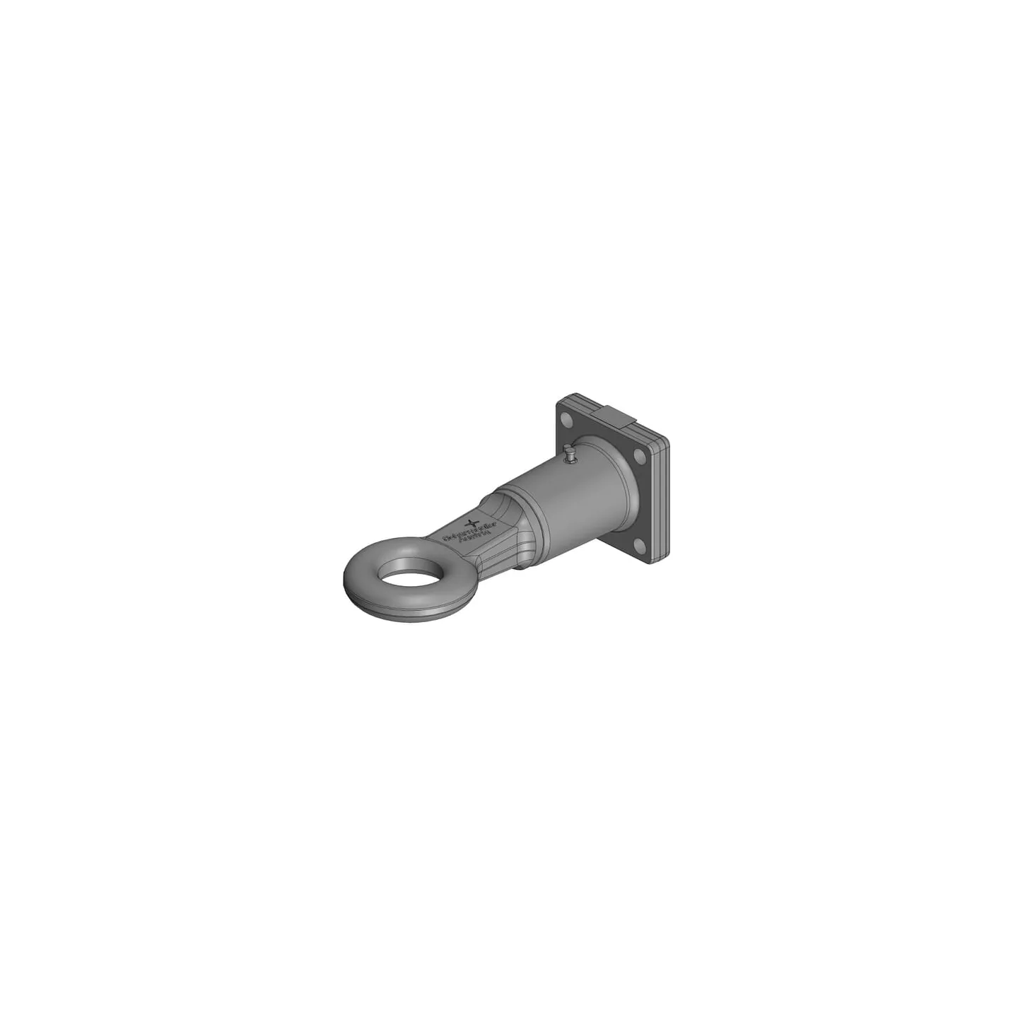 Swivelling towing eye 76mm F3 120x120  006646320A02 Scharmüller