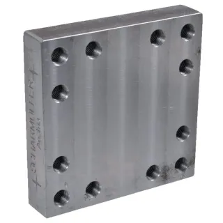 Metināt uz montāžas plāksnes 160x160mm 12x M20 00645130 Scharmüller