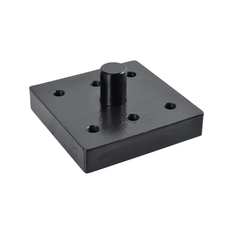 Weld on Mounting plate 130x115mm 6x M20  00645020 Scharmüller