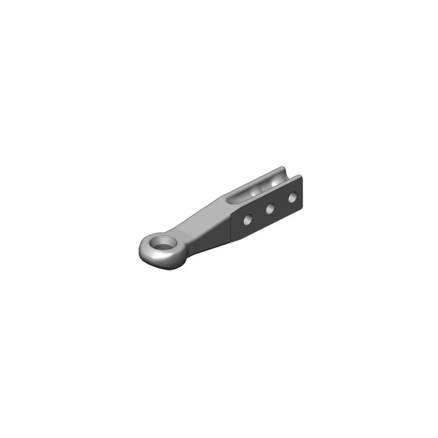 Towing Eye 40mm H-Schaft 80x60 3-Loch 25mm ISO 5692-2  00651224A01 Scharmüller