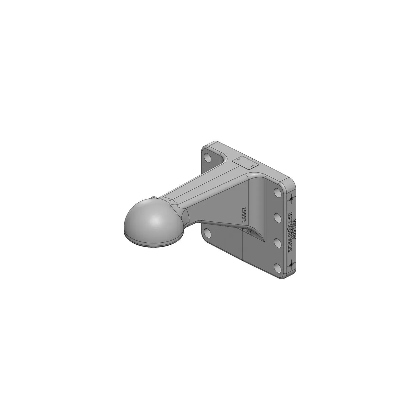 Towing eye with flange K80 180x205  00650990A02 Scharmüller 00650961