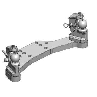 Forced steering K50® R/L with hold-down device for 50-55 mm  00522030A02 Scharmüller