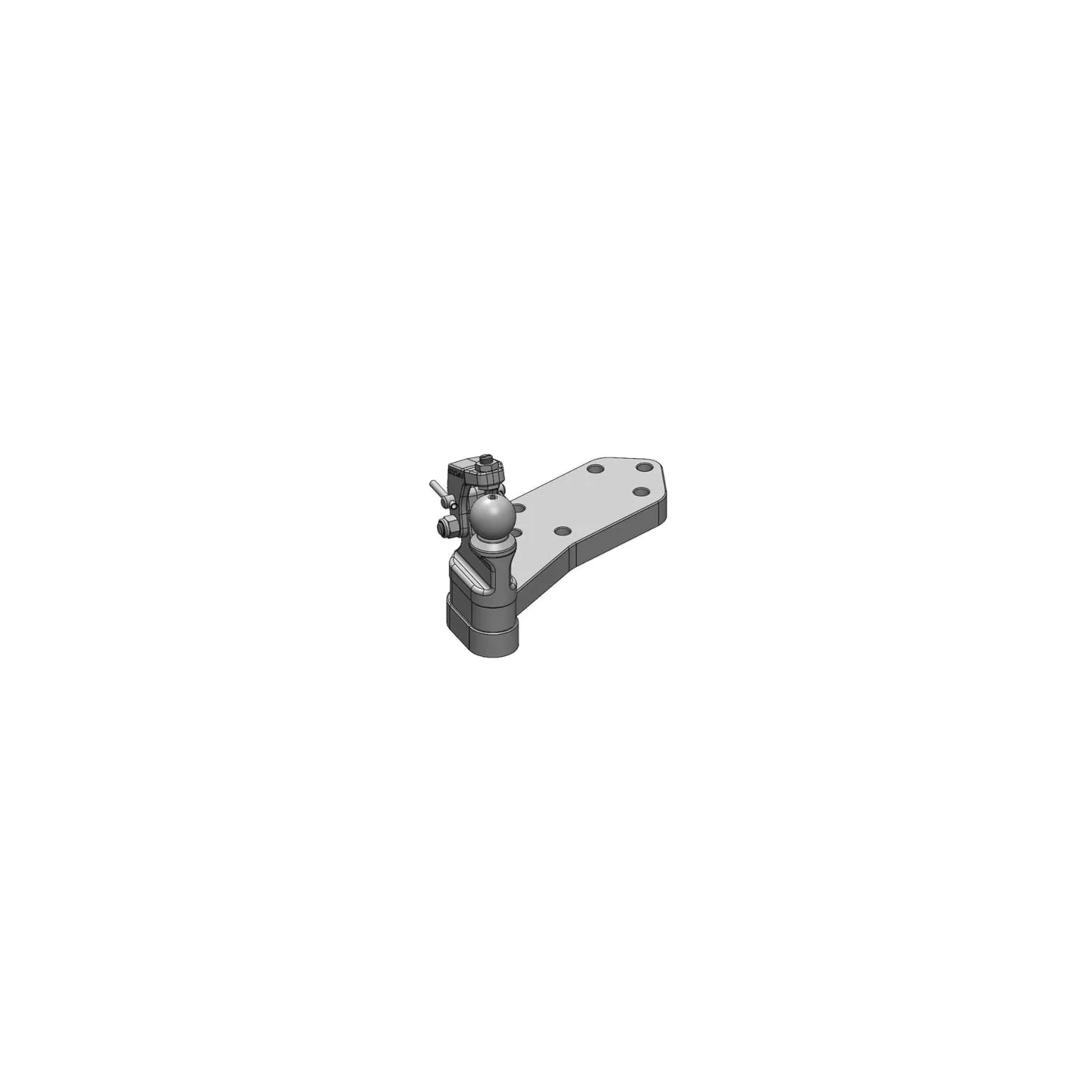 Piespiedu stūre K50® L ar noturēšanas ierīci 45-55 mm (TP) 00522150A02 Scharmüller